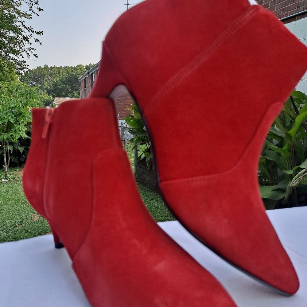 Red Ankle Boot shoe
